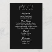 Minimalis Wedding Menu - Gedrukt (Voorkant)