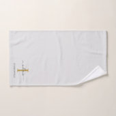 Minimalisatieminimalisator Gold Grey Bad Handdoek (Handdoek)