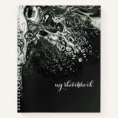 Minimalisatieschbook met aangepast metallisch Hoes Notitieboek (Voorkant)