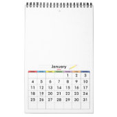 Minimalisatieschema, JAAR/GROOTTE/KLEUR/ONTWERP Kalender (Jan 2026)