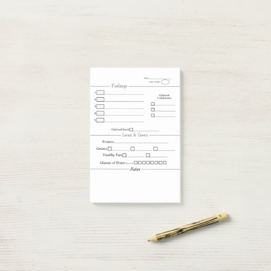 Minimalisator 5 en 1 van de Levensmiddelentracerer Post-it® Notes (Op bureau)