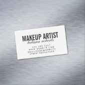 Minimalisator artistieke makreel / (zwart / wit) magnetisch visitekaartje (Voorbeeld)