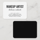 Minimalisator artistieke makreel / (zwart / wit) visitekaartje (Voorkant / Achterkant)