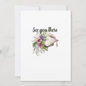 Minimalisator Boho Floral voor Afstuderen van verp Kaart (Achterkant)