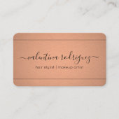 Minimalisator Folie Chic Script Signature Copper F Visitekaartje (Voorkant)