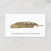 Minimalisator Gold Quill van de notaris Public Sig Visitekaartje (Voorkant)