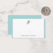 Minimalisator handgeschreven Sjabloon monogram (Voorkant / Achterkant in situ)