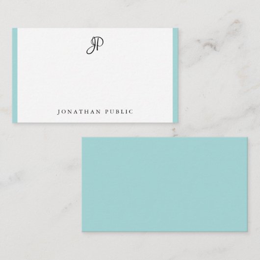 Minimalisator handgeschreven Sjabloon monogram (Voorkant / Achterkant)