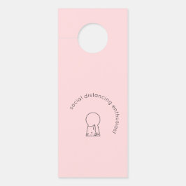 Minimalisator Humor sociale vervormende introvert Deurhanger