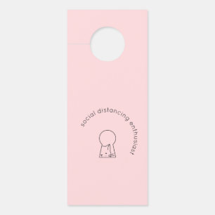 Minimalisator Humor sociale vervormende introvert Deurhanger