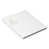 Minimalisator kerstboom met Gold Metallic Filigree Notitieblok (Schuin)