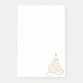 Minimalisator kerstboom met Gold Metallic Filigree Post-it® Notes