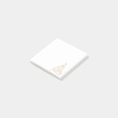 Minimalisator kerstboom met Gold Metallic Filigree Post-it® Notes (Schuin)