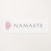 Minimalisator Lotus Flower Namaste Yoga Instructor Yogamat (Voorkant (horizontaal))