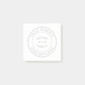 Minimalisator notaris openbare stempel post-it® notes (Voorkant)