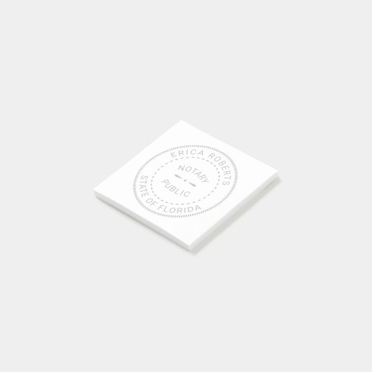 Minimalisator notaris openbare stempel post-it® notes (Schuin)