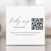 Minimalisator QR-code RSVP Weddenschap Website Informatiekaartje