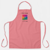 Minimalisator roze Apron Custom Logo Business Comp Schort (Voorkant)