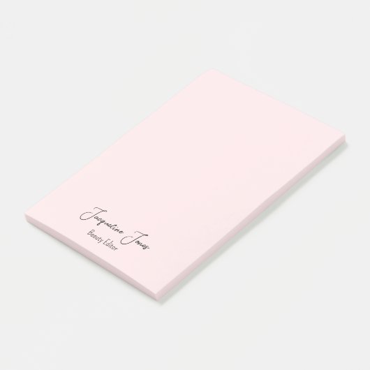Minimalisator roze schoonheidssalon leraar post-it® notes (Schuin)
