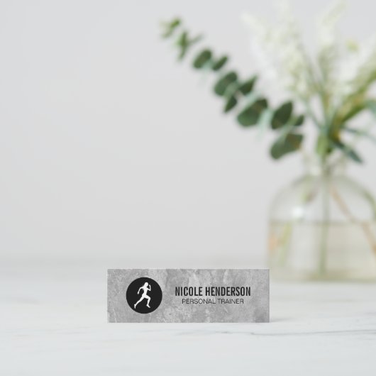 Minimalisator runner mini visitekaartje (Staand voorkant)