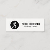 Minimalisator runner mini visitekaartje (Voorkant)