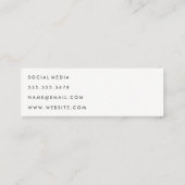 Minimalisator runner mini visitekaartje (Achterkant)