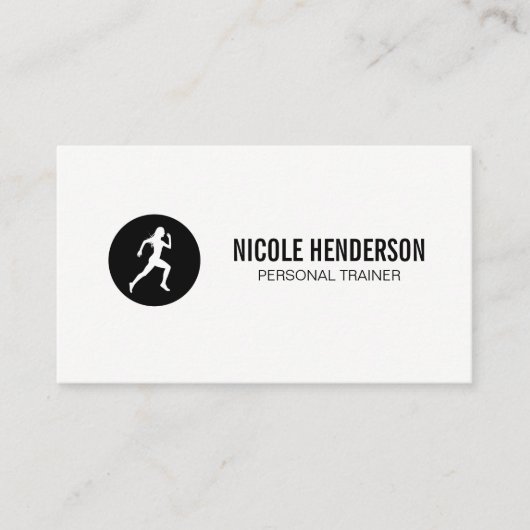 Minimalisator runner visitekaartje (Voorkant)