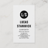 Minimalisator Sjabloon aangepaste bouwfotoinstalla Visitekaartje (Achterkant)