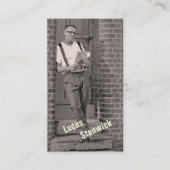 Minimalisator Sjabloon aangepaste bouwfotoinstalla Visitekaartje (Voorkant)