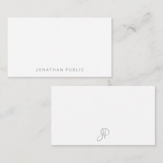 Minimalisator Sjabloon handscript monogram reinige (Voorkant / Achterkant)