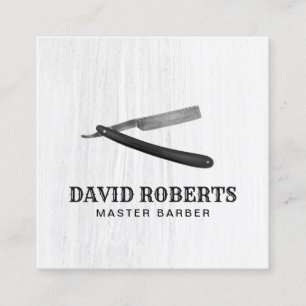 Minimalisator van Barber Barbershop Razor Hair Sty Vierkante Visitekaartje