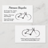 Minimalisator van bietenwinkel voor fietsenreparat visitekaartje (Voorkant / Achterkant)