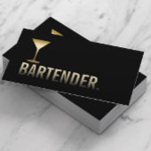 Minimalisator van de Bartender Modern Gold Wine Ba Visitekaartje