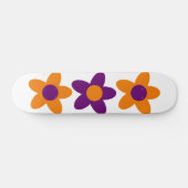Minimalisator van de Groovy Giant Retro Flowers Persoonlijk Skateboard (Horizontaal)
