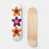 Minimalisator van de Groovy Giant Retro Flowers Persoonlijk Skateboard (Voorkant)