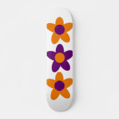 Minimalisator van de Groovy Giant Retro Flowers Persoonlijk Skateboard (Voorkant)