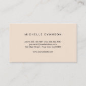 Minimalisator van de Logo van de pastelknoterfly Visitekaartje (Achterkant)