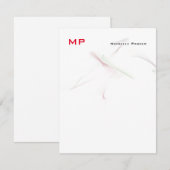 Minimalisator van de monogrammed Professional Plai Notitiekaartje (Voorkant / Achterkant)