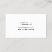 Minimalisator van de Notarisondertekening van de O Visitekaartje (Achterkant)