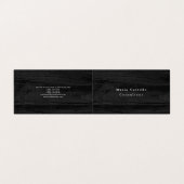 Minimalisator van de platte Elegant grijs hout Visitekaartje (Buitenkant ongevouwen)