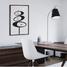 Minimalisator van de Retro ART PRINT Atomic Age St