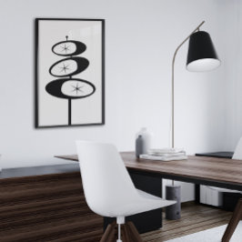 Minimalisator van de Retro ART PRINT Atomic Age St
