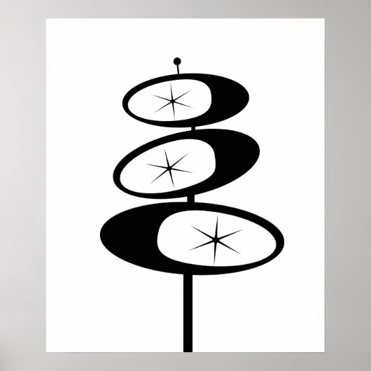 Minimalisator van de Retro ART PRINT Atomic Age St (Voorkant)