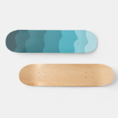 Minimalisator van het patroon van gradiëntblauwe g persoonlijk skateboard (Horizontaal)