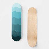 Minimalisator van het patroon van gradiëntblauwe g persoonlijk skateboard (Voorkant)
