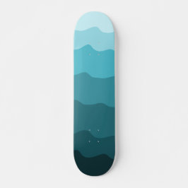 Minimalisator van het patroon van gradiëntblauwe g persoonlijk skateboard