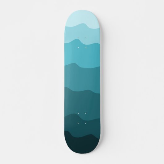 Minimalisator van het patroon van gradiëntblauwe g persoonlijk skateboard (Voorkant)