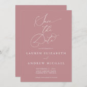 Minimalisator van het Roos van de mosterd sparen d Kaart (Voorkant / Achterkant)