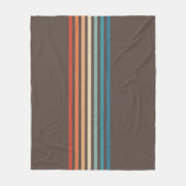 Minimalisator van Retro Striped 70s Fleece Deken (Voorkant)