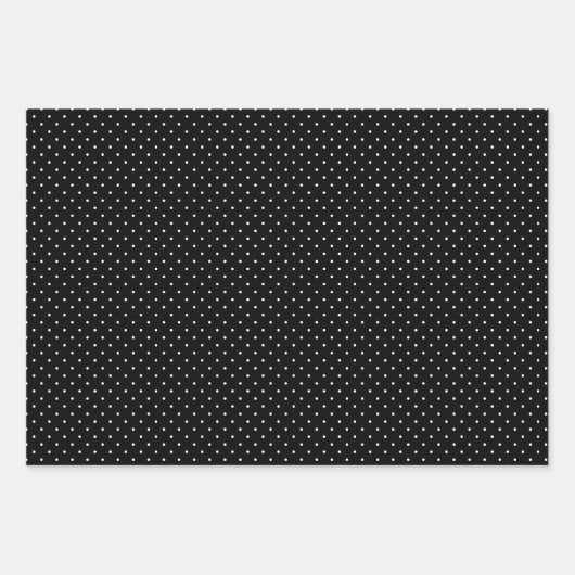 Minimalisator van Trendy Matte Black en White Patt Inpakpapier Vel (Voorkant 2)